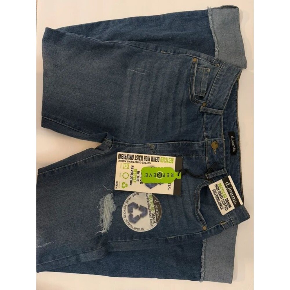 d.jeans High Waist Cuffed Girlfriend Jeans Size 6 – New with Tags
